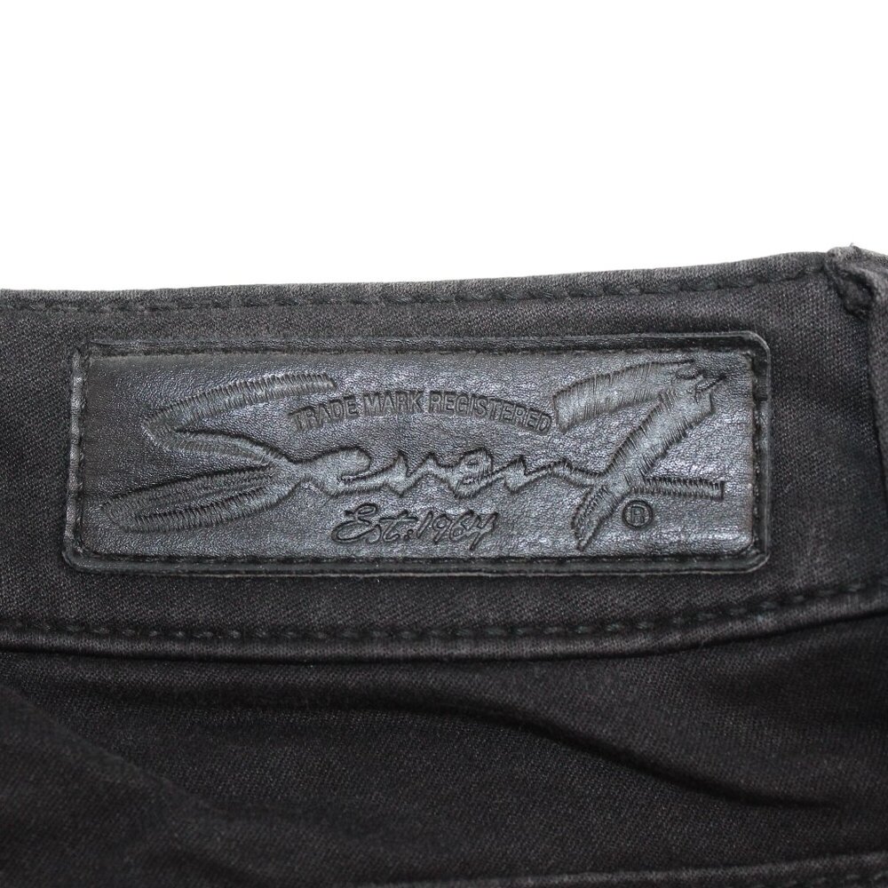 Seven7 Womens Sz 8 Jeans Black Tummyless High-Rise Skinny Leg Stretch Denim - Picture 7 of 13